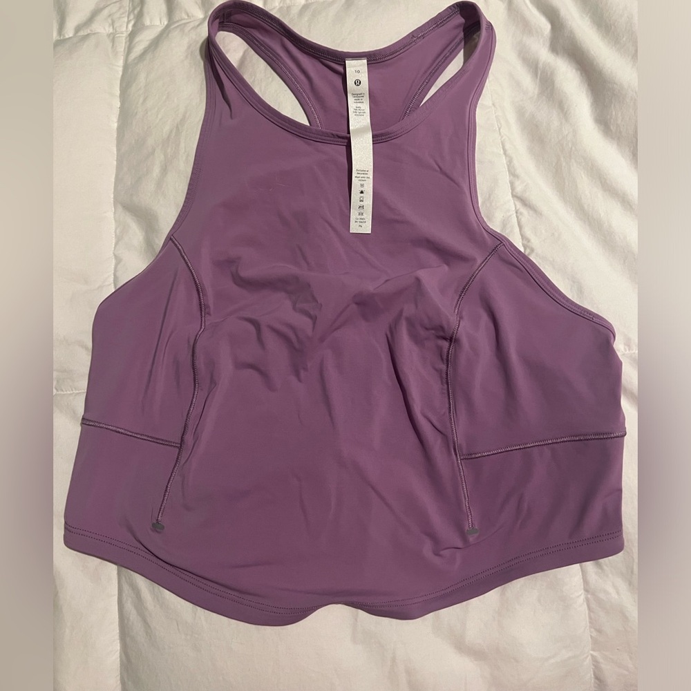 Purple Lululemon Racerback Running Tank Top